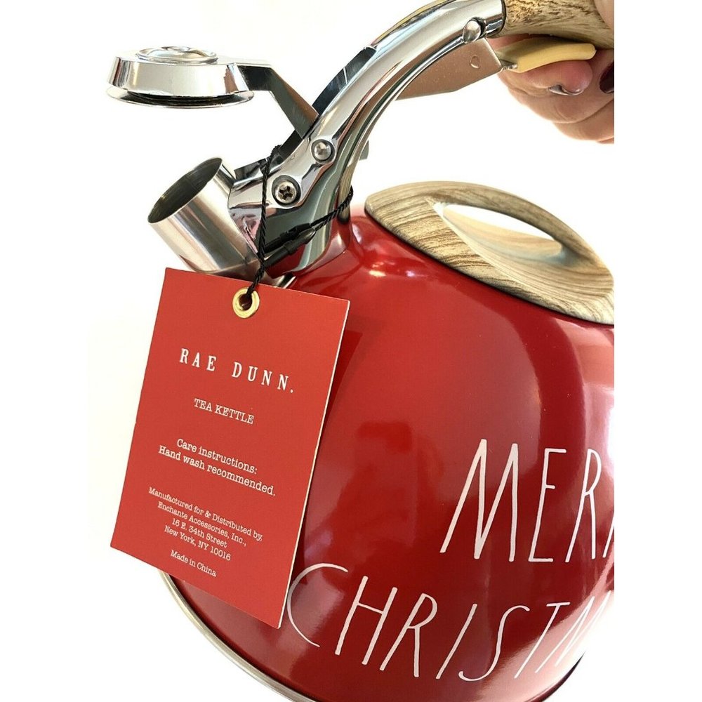 New Rae Dunn by Magenta 2020 Red Tea Kettle - Picture 8 of 10